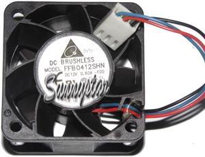 40mm Switch Print Cpu Cooling FFB0412SHN F00 12V 0.6A 3 wires Case Fan 40*28mm