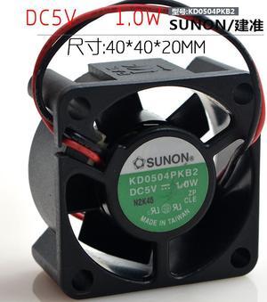 40MM Cooling for Heat Dissipation Equipment KD0504PKB2 5V 1.0W 2 Wires Switch Case Fan