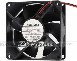 80MM Case Cooling NMB 3110KL-04W-B50 12V 0.3A 2 Wires 8cm DC Fan