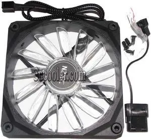 NZXT 120*25mm 12CM RF-FZ120-U1 12V 0.3A 3 wires 3 pins blue led case fan