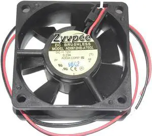 60mm Case Fan Zyvpee ADDA 6025 AD0612HB-A70GL 12V 0.23A 2 Wires Cooling