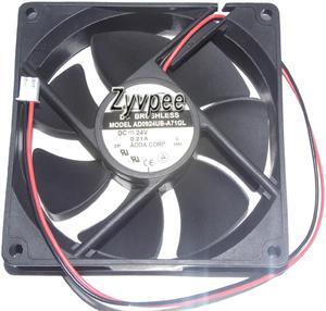 90mm Case Fan ADDA 9225 AD0924UB-A71GL 24V 0.21A 2 wires 2 Pins 9CM inverter Cooling