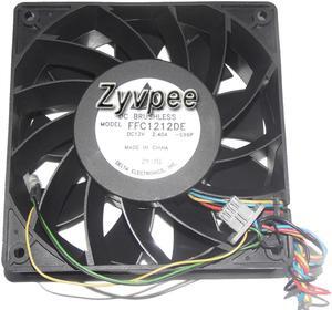 120mm Server Cooling Delta 12038 FFC1212DE 12V 2.4A 4 Wire with light Axial Fan