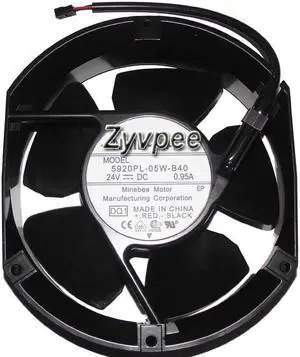 170MM Axial inverter ups power Cooling NMB 5920PL-05W-B40 0.95A DC24V 2 Wires Case Fan 172x51mm