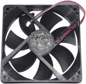 Zyvpee 120*25mm HA1225L12S-Z DC12V 0.33A 2 wires 2 pins 12CM case fan