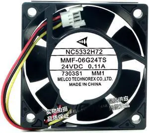 Mitsubishi 60MM Converter fan NC5332H72  MMF-06G24TS MM1 24V 0.11A for ABB
