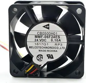 60MM Mitsubishi MR-J3 CB0500H01 MMF-06F24ES-RP3 24V 3 wires Inverter Fan