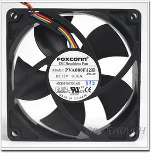 80MM FOXCONN PVA080F12H 12V 0.36A 4 Wires PWM Cooling Fan