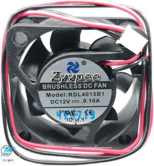 XINRUILIAN 40*15 mm  RDL4015B1 12V 0.1A 2 Wires 4CM Cooling Fan