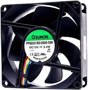 80MM Zyvpee PF80251B2-0000-S99 12V 3.4W 8025 8CM PWM Axial Cooling Fan