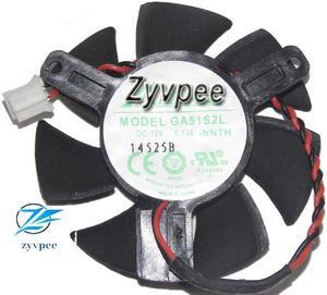 Zyvpee APISTEK GA51S2L -NNTH 12V 0.13A 2 Wires Video Card Fan