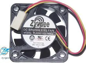 4CM Power Logic 4010 PLA04010D12HH-2 12V 0.18A 3 Wires Cooling Fan