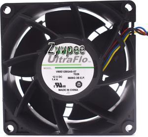 80MM NIDEC 8038 V80E12BGA5-07 12V 1.4A 4 Wires 8CM Server Cooling Fan