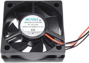 Zyvpee RUNDA 5CM 12V 0.23A 2 Wires 2 Pins Connector 50*50*20MM DC square Cooling fan Case cooler