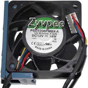 60MM 6038 (2).B3420.F.GN DC12V 18W 4Wires Server Cooling for HP DL180G6 P4300 G2 519199-001 530748-001