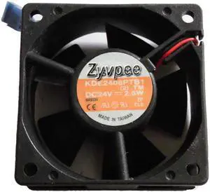 60MM 6025 DC24V 2.6W 2 Wires 2 Pins 6CM Inverter CPU Cooling Fan 60MM 6025 DC24V 2.6W 2 Wires 2 Pins 6CM Inverter CPU Cooling Fan