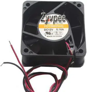 60MM 6025 DC12V 0.18A 2 Wires 6CM Case Cooling Fan 60MM 6025 DC12V 0.18A 2 Wires 6CM Case Cooling Fan