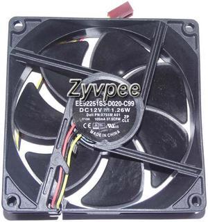 90MM 9025 DC12V 1.26W X755M 105mA 3 Wires 3 Pins 9CM Case Fan