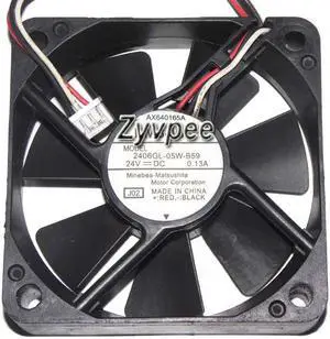 60MM 6015 J03 DC24V 0.13A 3 Wires 3 Pins 6CM inverter Cooling Fan