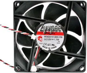 80mm 8025 ME80251V1-000C-F99 DC12V 1.7W 3 Wires 3 Pins 8CM Projetor Cooling Fan 80mm 8025 ME80251V1-000C-F99 DC12V 1.7W 3 Wires 3 Pins 8CM Projetor Cooling Fan