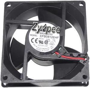 80mm 8032 Zyvpee EFB0812EHF -F00 DC12V 0.68A 2 Wires 8CM Server Cooling Fan 80mm 8032 Zyvpee EFB0812EHF -F00 DC12V 0.68A 2 Wires 8CM Server Cooling Fan
