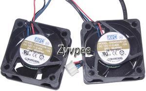 40mm 4020 2 Pcs / group 12V 0.4A 3 Wires 3 Pins 4CM Cooling Fan