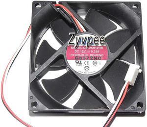 80mm 8025 C8025R12HB 12V 0.25A 3 Wires 3 Pins 8CM CPU Cooling