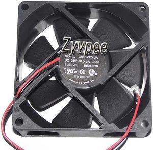 80mm 8025 C8025S24UA DC24V 0.3A 2 Wires 2 pins 8CM Inverter Cooling Fan