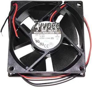 80mm 8032 AD0812UB-Y51 DC12V 0.38A 2 Wires 8CM Server Cooling