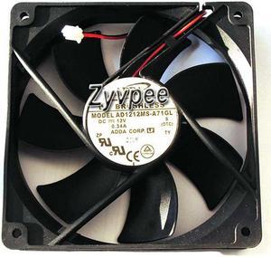 120mm 12025 AD1212MS-A71GL 12V 0.34A 2 Wires 12CM Server Case Fan