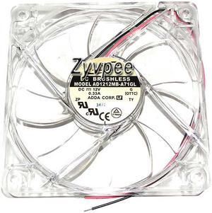 120mm 12025 AD1212MB-A71GL OTTC DC12V 0.33A 2 Wires 12CM Case Fan