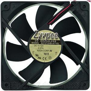 120mm 12025 AD1212HB-A71GL DC12V 0.37A 2 Wires 12CM Power Case Fan