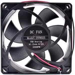 80mm 8025 DY8025 DC12V 0.16A 2 Wires 8CM PC Power Cooling