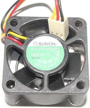 Zyvpee KD1204PKB1 12V 1.1W 3 Wires 3 Pins 4CM Cooling Fan 40x20mm Zyvpee KD1204PKB1 12V 1.1W 3 Wires 3 Pins 4CM Cooling Fan 40x20mm
