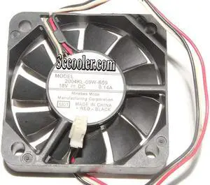 Zyvpee 5CM 5010 2004KL-09W-B59 DC18V 0.14A 3 Wires 3 Pins Cooling Fan Zyvpee 5CM 5010 2004KL-09W-B59 DC18V 0.14A 3 Wires 3 Pins Cooling Fan