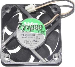 Zyvpee 5015 TA200DC H35520-55 12V 0.024A 2 Wires Silence Cooling fan