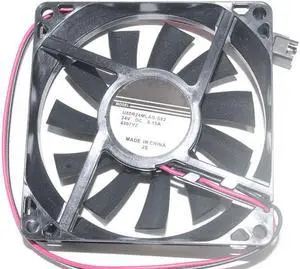Zyvpee 8015 U80R24MLAB-S02 4307Y2 24V 0.15A 2 Wires 2 Pins Cooling Fan 80x15mm
