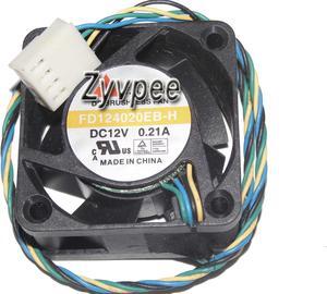 Zyvpee 4020 4cm FD124020EB-H 12V 0.21A 4 wires 4 pins mini case fan,cpu cooler