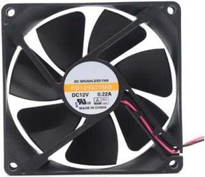 Zyvpee 92mm FD129225MB 12V 0.22A 2Wire 9CM Cooling Fan 92x25mm