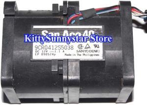 Zyvpee 4056 40*56mm 9CR0412S5038 12V 1.1A 6 Wires  Case fan 4CM inverter server cooler