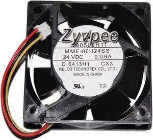 Zyvpee 6025 MMF-06H24SS CX3 CB0500H11 24V 0.09A 3 wires Cooling  for abb plc fanuc inverter