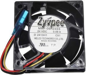 Zyvpee 6025 MMF-06H24SS CX1 CA2254H01 24V 0.09A 3 wires 3 pins inverter case fan
