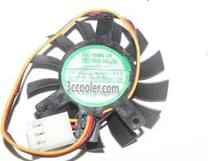 Zyvpee VGA Cooling DFB500912M 12V 1.6W 3 Wires 3 Pins Video Fan Zyvpee VGA Cooling DFB500912M 12V 1.6W 3 Wires 3 Pins Video Fan