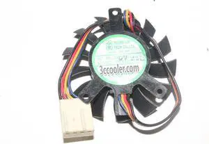 Zyvpee DFB500912M 12V 1.6W 4 Wires 4 Pins VGA Cooling fan