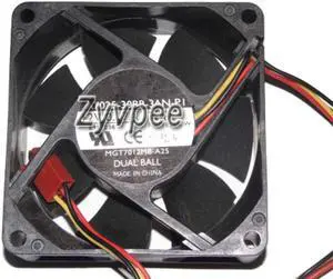 Zyvpee 70mm A7025-30BB-3AN-P1 MGT7012MB-A25 12V 0.17A 3 wires Coolnig Fan 70x25mm