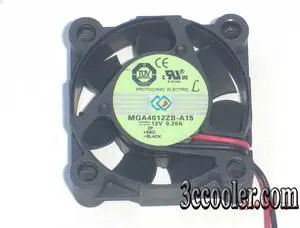Zyvpee 4015 MGA4012ZB-A15 12V 0.2A 2Wires 4CM Cooling Fan 40x15mm Zyvpee 4015 MGA4012ZB-A15 12V 0.2A 2Wires 4CM Cooling Fan 40x15mm