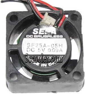 Zyvpee 25mm SF25A-05H 5V 0.09A 2 Wires 2 Pins Micro tiny Cooling FAN 25x10mm