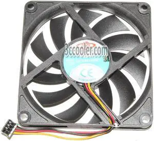 Zyvpee 80MM Motor DF128010BM DC12V 0.18A 3800RPM 3 Wires 8CM Case Fan 80x10mm