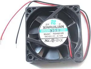 Zyvpee 60MM RDH6015S 12V 0.12A 2 Wires 6CM Cooling Fan 60x15mm Zyvpee 60MM RDH6015S 12V 0.12A 2 Wires 6CM Cooling Fan 60x15mm