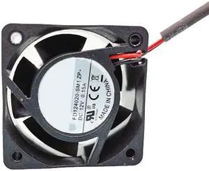 Zyvpee 40MM FD124020-SM1 ZP 12V 0.15A 2 Wires 4CM Silent Cooling Fan 40x40x20MM